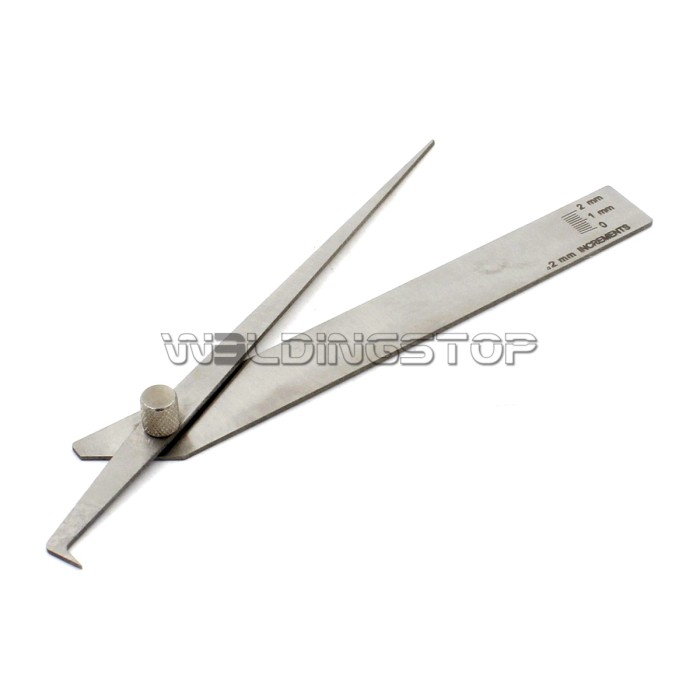 V-WAC Undercut Welding Gauge - Laser-Etched Pit Depth Gage 0-2mm Weld Inspection | WeldingStop