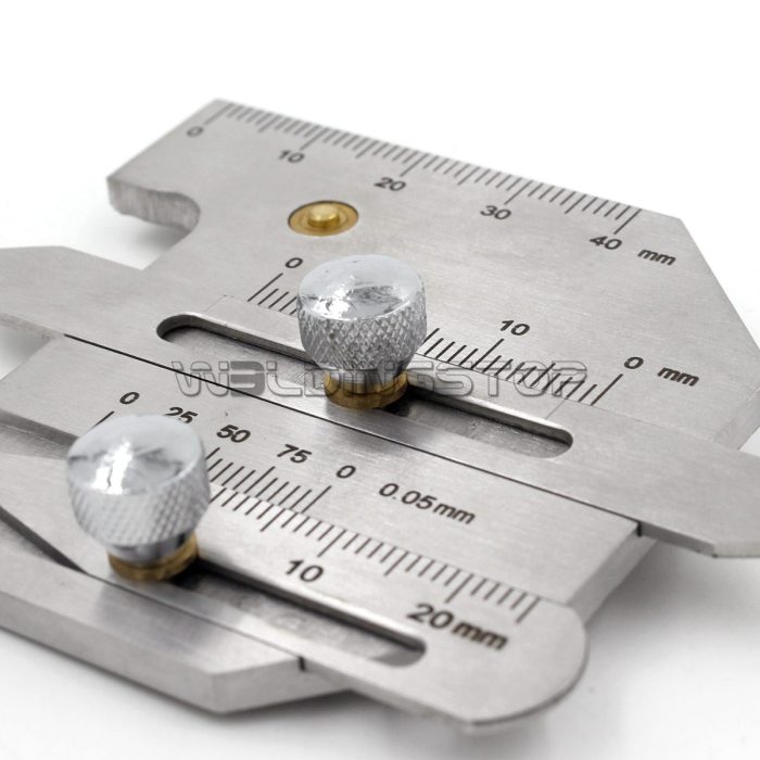 HJC-40 Welding Seam Gauge - Fillet Throat/Leg Length Gap/Undercut Depth Inspection Tool Metric | WeldingStop