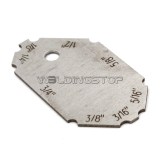 4 Pieces Welding Gauge Key Chain Weld Fillet Leg Length Throat Laser Engraving Inch