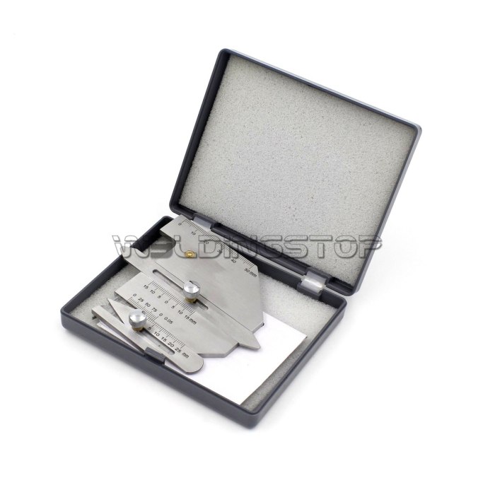 HJC-60 Welding Seam Gauge - Fillet Undercut/Misalignment Inspection Tool Metric | WeldingStop