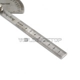 Economic Stainless Steel Round Head Rotary Protractor Angle Ruler Measuring Tool