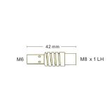 002.0078 Contact Tip Holder with Nozzle Spring 002.0058 for Binzel MIG Welding 15AK Gun (WeldingStop Replacement Consumables)