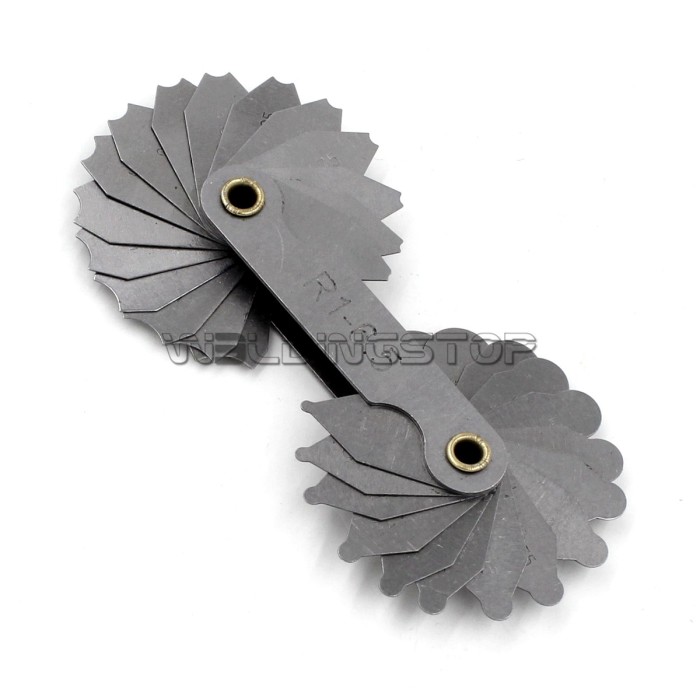 Radius gage Gauge Fillet set R1-6.5mm Concave Convex arc end internal external