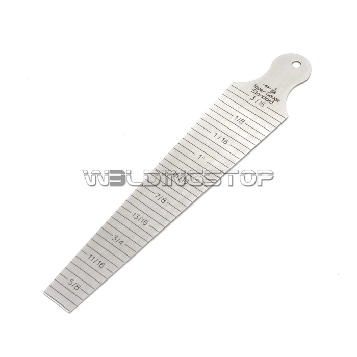 Taper Gauge - Weld Gap Slot Width 15-30mm (5/8 to 1-3/16) Laser Marked | WeldingStop