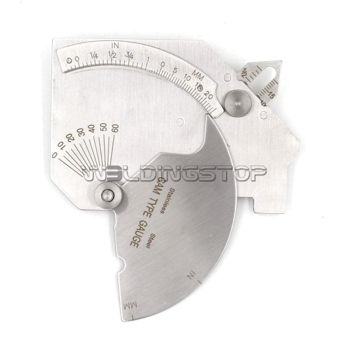 Bridge CAM Gauge - Welding Seam Reinforcement/Fillet Throat/Leg Length Inspection | WeldingStop