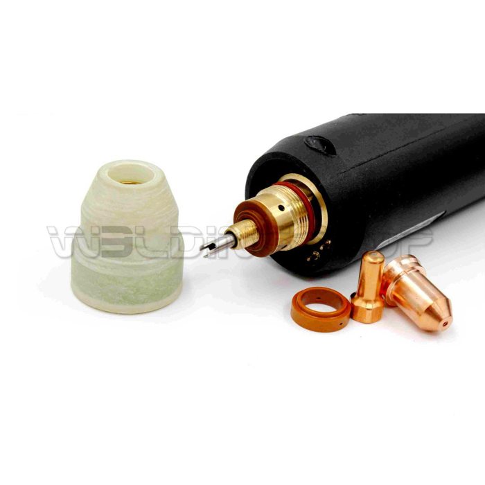 09791CX 180° Torch Head set Lead Assembly 6m 20ft Length Coaxial Cable for PTM-80 Machine Cutting torch (WeldingStop Replacement Consumables)