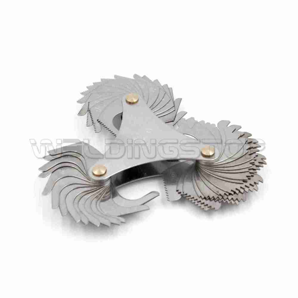 51pcs Thread Pitch Gauge SAE Stainless Steel Screw Pitch Measuring Tool