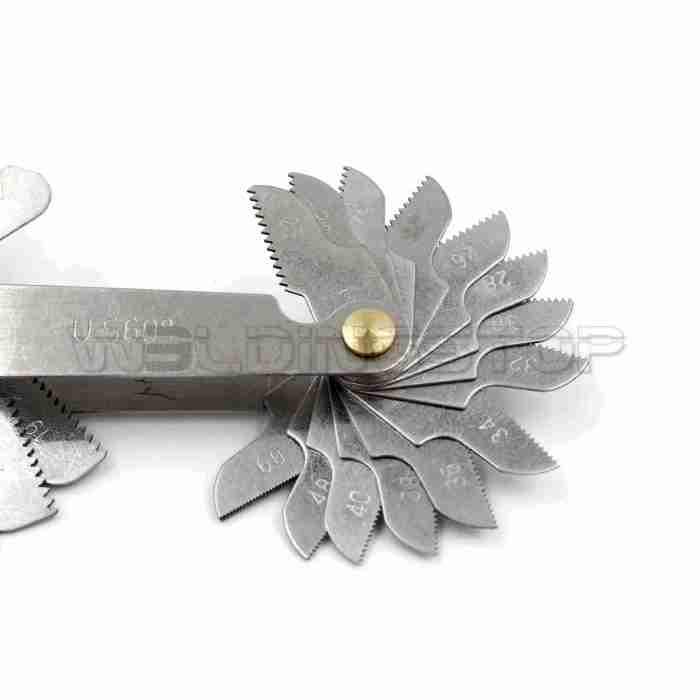 Screw Thread Pitch Gauge Tool Set Thread Pitch Gauge Measuring Tool US System 60 Degree 30pcs