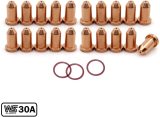 249927 Tip & O-Ring for Miller Spectrum 375/625 X-TREME Cutter XT30/XT40 Torch 23-PKG