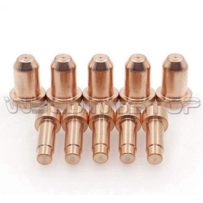 WeldingStop PK-10 Plasma Cutting Electrode 770791 Nozzle Tip 770795 for Hobart Airforce 12ci Torch Plasma Cutting Torch Consumables 770791 Electrode 770795 Tip