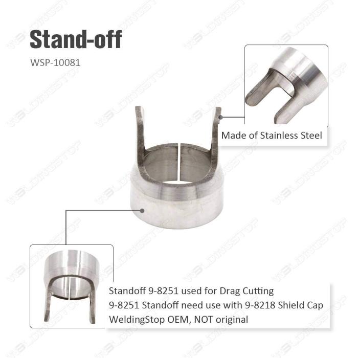5-0075 Electrode 40-60A Tip 9-8237 Shield Cap 9-8251 Standoff Fit Thermal Dynamics Plasma SL60 Torch 19-Pack