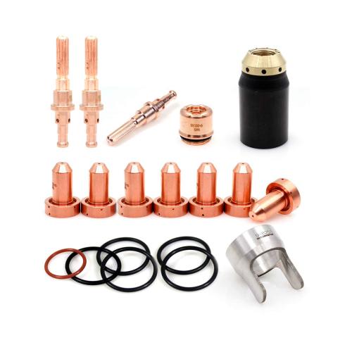 5-0075 Electrode 40-60A Tip 9-8237 Shield Cap 9-8251 Standoff Fit Thermal Dynamics Plasma SL60 Torch 19-Pack
