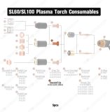 9-8212 Plasma Cutting Thermal Dynamics SL60 SL100 Torch 100A Tip Nozzle QTY-5