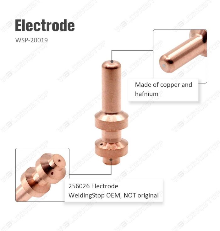 256026 / 49X330 Plasma Electrode For Miller Torch XT60 PK-10