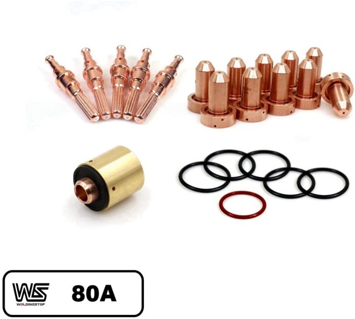 5-2555 Electrode and Tips for Plasma Thermal Dynamics 80A Plasma Torch Consumable Kit