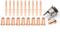 SL40 Torch Electrode Tip Standoff Kit 9-0094 9-0096 9-8251 7-2915 for Thermal Dynamics Cutmaster 42 Cutter Consumables QTY-22