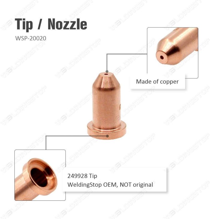 40A Tip 249926 Electrode for Miller XT40 Torch Spectrum 625 X-TREME Plasma Cutter