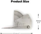SKEW-T Fillet Weld Gauge Welding Inspection Acute Obtuse Fillet Leg Length&Throat Size Standard or Metric Reading