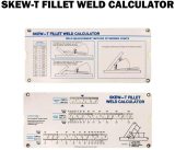 SKEW-T Fillet Weld Gauge Acute Obtuse Fillet Leg Length & Throat Size Standard or Metric Reading