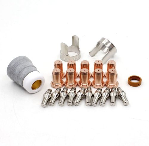 WS 24pcs PT-60 IPT60 IPT-60 PT60 PT-40 Plasma Cutting Torch Shield Cap/Electrode/Nozzle 1.1mm 0.043'' Tip