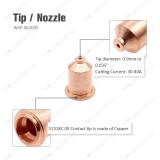 Plasma Cutting Contact Nozzle Electrode 0.9mm 0.035'' Tip for PT-60 IPT60 PT60 IPT-40 Torch