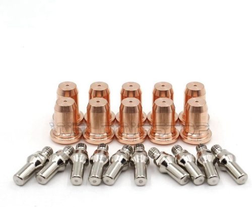 Plasma Cutting Electrode 52582 Tip 51313P1.0 Nozzle for PT-60 IPT-60 Torch (Dia. 1.0mm & 1.1mm or 0.039''& 0.043'')