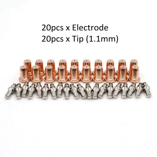 Pack-40 Electrode 1.1mm 0.043'' Tip 51313.11 for PT-60 PT-40 IPT 60 40 Plasma Cutting Torch