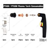 Pack-46 Plasma Cutting Torch PT-60 IPT-60 PT-40 IPT-40 Electrode & Nozzle 1.0mm Tip & Swirl Ring & Shield Cap