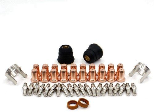 Pack-46 Plasma Cutting Torch PT-60 IPT-60 PT-40 IPT-40 Electrode & Nozzle 1.1mm Tip & Swirl Ring & Shield Cap