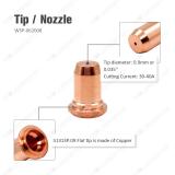 Plasma Electrode Tip 0.9mm 0.035'' Kit for IPT-60 PT-60 Torch (with Swirl Ring, Shield Cap, Spring, Roller Guide PKG-25)
