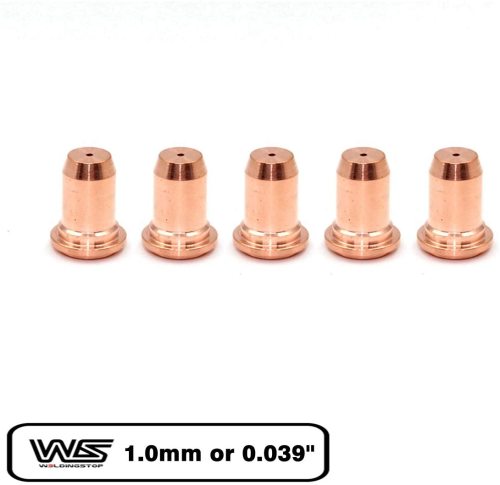Tip 1.0mm 0.039'' for Longevity ForceCut 42i 62i Cutter Plasma PT-60 / IPT-60 Torch 5-PK