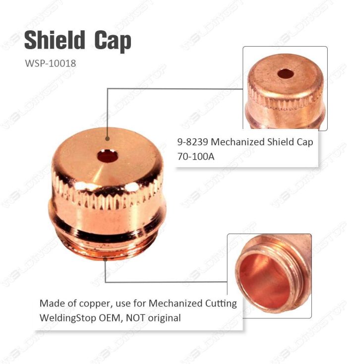 Plasma Torch Shield Cup 9-8237 9-8239 for Thermal Dynamic SL60&100 Qty-6