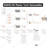 Plasma Torch Electrodes 9-8232 for Thermal Dynamics SL 60~100 PKG5