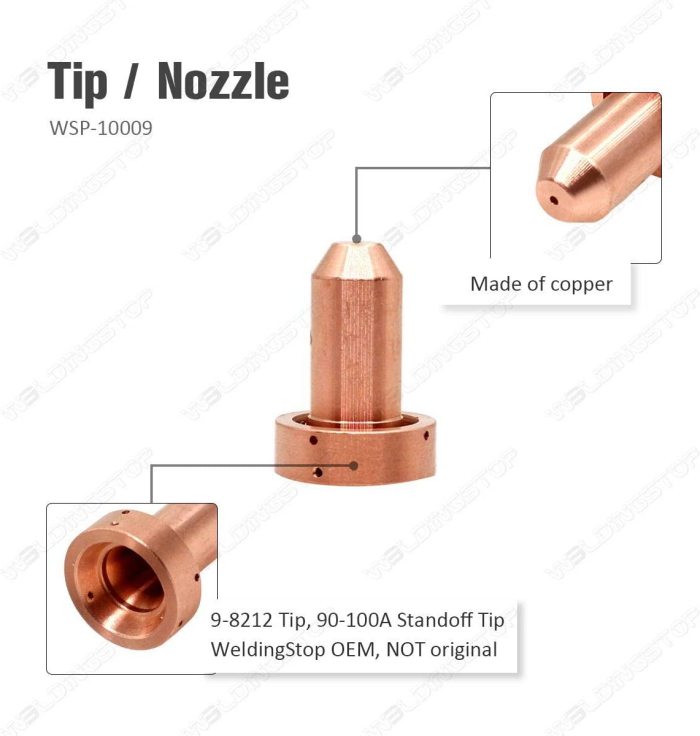 9-8212 Plasma 100A Tips Fit Thermal Dynamics SL60 & SL100 Torch