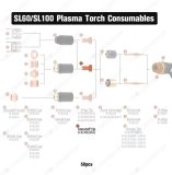 Nozzle 9-8208 Tip 40A Fit Thermal Dynamics SL60 & SL100 Plasma Cutting Srandoff Torch