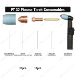 Electrode & 50A / 70A Nozzle Tip 1.2mm 0.047'' Fit ESAB PT-32 Plasma Cutting Torch