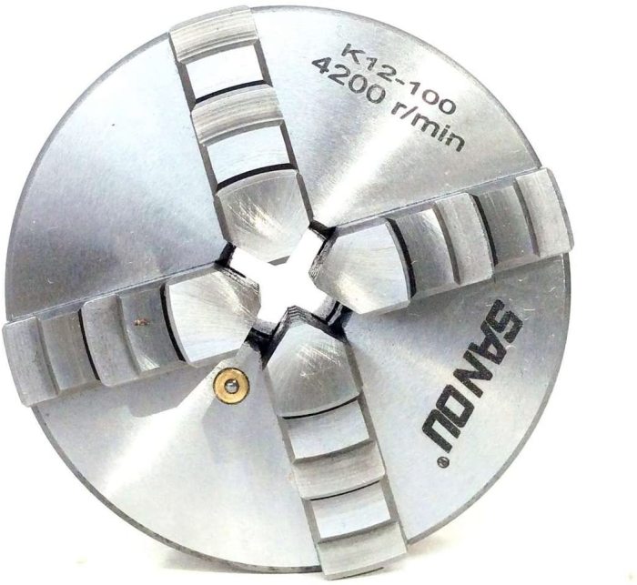 WS PK/1 K12-100 100mm 4 Jaw Chuck Self Certering Lathe Machine Tool SANOU