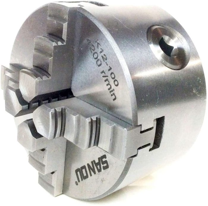 WS PK/1 K12-100 100mm 4 Jaw Chuck Self Certering Lathe Machine Tool SANOU