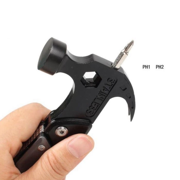 Hammer & Pliers Multi-functional Tool 14 In 1 Portable Kit for Car Emergency