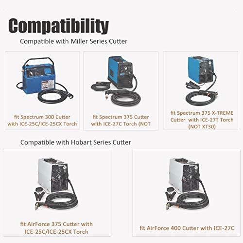 WeldingStop 202809 Swirl Ring fit for Miller Spectrum 375 X-treme Plasma Cutter ICE-25C ICE-27C Torch