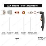 KP2842-2 Nozzle 25A Tip for Lincoln Tomahawk 375 Plasma Cutter LC25 Torch QTY-10