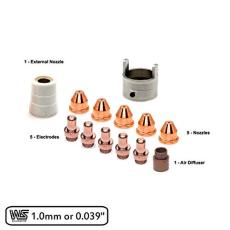 Pipe Tip Nozzle 1.0mm 0.039'' for Trafimet CB70 Torch and Eastwood Versacut 60 Cutter 13pcs