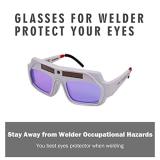Welding Protective Solar Auto Darkening Glasses Welder Mask Helmet Eyes Protecting