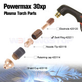WSMX 420211 Swirl Ring for Plasma Cutting 30XP Series Torch (Original Genuine Parts)