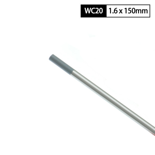 WC20 Ceriated Tungsten Electrode 1/16'' x 6'' or 1.6 x 150mm for TIG Welding Torch