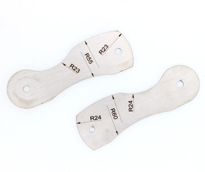 S/S Radius gage Gauge Fillet 32pcs set R25-50mm Lock Device MEASUREMENT Tools