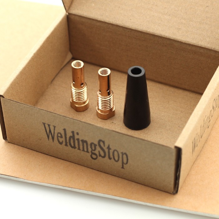 WeldingStop 3pcs MIG Welding Accessory Kit for Flux Core Kit K3493-1 Century FC90/80GL Forney Titanium Oxygen Cutting Devices Gasless Nozzle Gas Diffuser