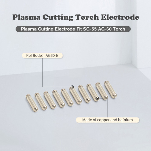 WeldingStop Plasma Welding Consumables Electrodes Tip for Plasma AG-60 SG-55 WSD60  Metal Working Machines