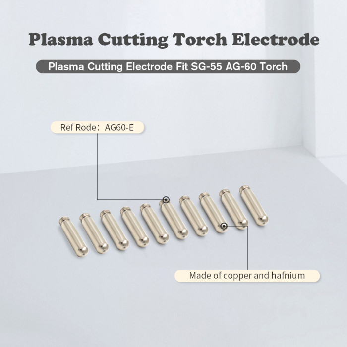 WeldingStop Plasma Welding Consumables Electrodes Tip for Plasma AG-60 SG-55 WSD60  Metal Working Machines