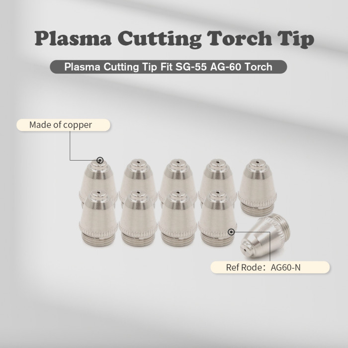WeldingStop Plasma Welding Consumables Electrodes Tip for Plasma AG-60 SG-55 WSD60  Metal Working Machines
